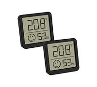 TFA Dostmann Thermo-hygromètre 30.5053.01.02 – Temp. & humidité, zone de confort – Lot 2 noir