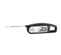 TFA Dostmann Thermo Jack thermomètre digital à piquer, 30.1047.01, idéal pour contrôler la température (viande, rôti, aliments pour bébés), polyvalent, lavable, noir