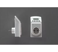 TFA Dostmann Thermo-Timer avec minuterie, 37.3000, minuterie ou Mode Thermostat, sonde à câble Incluse, appareils jusqu'à 3600 Watts, Blanc