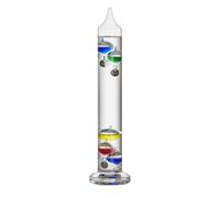 TFA Dostmann Thermomètre analogique en verre Galileo Galilei 18.1016 à liquide, 33 cm, mesure de la température intérieure, facile à lire, objet décoratif, 18 à 26°C, coloré