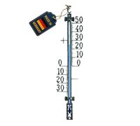 TFA - Thermomètre extérieur analogique en métal 12.5001 - vieil étain vieux cuivre noir