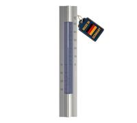 TFA Dostmann Thermomètre analogique intérieur/extérieur, mesurer la température à l'intérieur et à l'extérieur, 12.2045, en aluminium