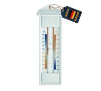 TFA Dostmann thermomètre analogique Maxima-Minima, 10.3014.02.01, résistant aux intempéries, blanc