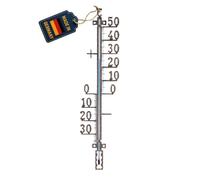 TFA Dostmann thermomètre analogique pour l'extérieur, 12.5002.51, métal, avec Graduation Libre, résistant aux intempéries, Vieux cuivre