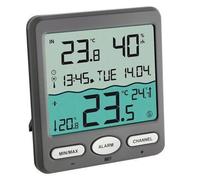 TFA Dostmann Thermomètre de piscine VENICE 30.3056.10 sans fil anthracite