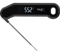 TFA Dostmann Thermomètre de cuisine professionnel 14.15 numérique – mesure en 0,6 s, précision 0,3 °C – noir