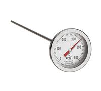 TFA Dostmann Thermomètre de Four Professionnel en Acier Inoxydable - Longue Sonde de Température (30 cm) - pour Four à Pizza, à Bois, en Pierre et Barbecue, Argenté