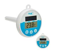 TFA Dostmann Digitales Solar-Poolthermometer Thermomètre de piscine blanc, turquoise 30.1068.02