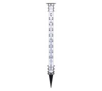 TFA DOSTMANN Thermomètre de jardin Jumbo en métal hauteur 115 cm, tête et pied