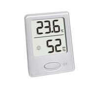 TFA Dostmann Thermométre-hygromètre numérique, 30.5041.02, humidité dans Maison, hygromètre pour éviter Les moisissures, Climat intérieur sain avec Smiley, avec Zones de Confort, Blanc