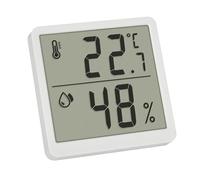 TFA Dostmann Thermomètre intérieur extèrieur, 30.5059.02, hygromètre d'ambiance, pour le contrôle du climat intérieur, à Poser/à Fixer au Mur, Appareil de Mesure de humidité dans Maison, Blanc