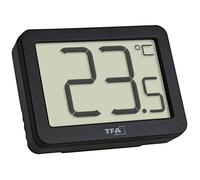 TFA Dostmann Thermomètre numérique intérieur 30.1065.01 petit noir