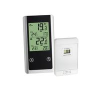 TFA Dostmann Thermomètre Radio, Joker Thermomètre Radio, Noir, 8.2 x 15.2 x 2,5 cm, 30.3055.01