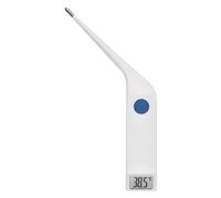 TFA Dostmann Thermomètre vétérinaire numérique VET 112, 15.2019, pour la mesure de la fièvre chez les grands animaux, étanche IP67, avec mémoire des valeurs mesurées, blanc