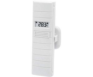 TFA Dostmann transmetteur de rechange pour Wetterdirekt, avec écran, transmetteur thermo-hygro, 30.3155, blanc, L 39 (51) x W 21 (46) x H 129 (135) mm, RH 1-99 % température 39,9-+59 °C