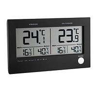 TFA-Dostmann Twin 30.3048 Thermomètre numérique sans Fil, Noir avec Batteries
