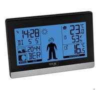 TFA Dostmann Station météo radiopilotée Weather Boy 35.1159.01 Prévisions 8 h 3 capteurs Noir