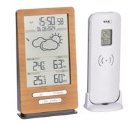 TFA Dostmann Xena 35.1162 Station météo radio-pilotée, avec capteur extérieur, température intérieure et extérieure, prévisions météo, horloge radio, humidité de l'air, à poser/suspendre