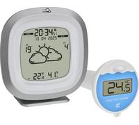 TFA.me Kit thermomètre de piscine 35.8101.99 Station météo Thermomètre de piscine Prévisions météo locales professionnelles par wetter.com 4 jours Portail en ligne Wi-Fi Température Humidité Températu