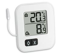 TFA Moxx Digital intérieur - extérieur, Thermomètre + hygromètre, Blanc