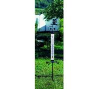 TFA - Thermomètre d'extérieur analogique avec coq météo et moulin à vent 12.2035 - noir/blanc