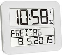 TFA Time Line Max - Horloge - rectangulaire - électronique - bureau, convient pour montage mural - 25.8 x 21.2 cm
