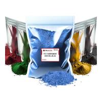 TFC Pigment de couleur - Oxyde bleu clair - Poudre pigmentée à fort pouvoir couvrant - Pour les masses de coulée à relief telles que le xyrarock, le plâtre, la résine époxy et le béton - Mat -