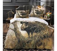 TFEDACVSS Famille de sangliers Parure de Lit Imprimé en 3D Microfibre Hypoallergique Super Douce Housse de Couette Fermeture Éclair Ultra Douce Respirante for Enfants Garçons Ado King（220x240cm）