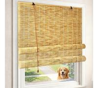TFEHXYZU Store Bambou Exterieur Store Occultant sans Percage Rideau Bambou Imperméables Intimité 30 60 100 110 120 130 140 150 160 190 cm pour Jardin Véranda Anti-UV Facile à Installer