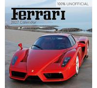 TGSC | Calendrier Ferrari 2027 - calendrier mural carré, vue mensuelle avec espace pour vos rendez-vous, 30 x 30 cm