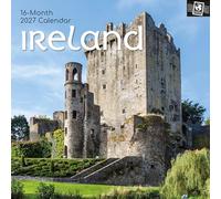 TGSC | Calendrier Irlande 2027 - calendrier mural carré, vue mensuelle avec espace pour vos rendez-vous, 30 x 30 cm