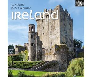 TGSC | Calendrier Irlande 2027 - calendrier mural carré, vue mensuelle avec espace pour vos rendez-vous, 30 x 30 cm