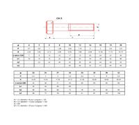 TH8X35.129 Vis métaux tête hexagonale 8x35 mm classe 12.9 pack 100