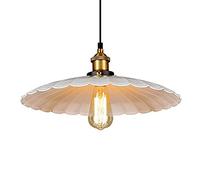 THAELY Grange Suspension Industrielle Ferme Métal Noir Plafonnier Suspendu, Vintage Edison Lampe Lustre E26 Socket Éclairage Réglable pour Cuisine Salle À Manger Entrée Évier