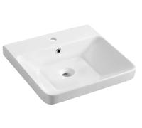 THALIE 50 lavabo en céramique 50x46cm, blanc
