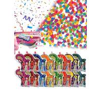 Thapncow 16 Pièces Lot de Pistolets à Confettis, Pistolets à Confettis Poppers Créez l'ambiance, pour Fêtes, Carnavals, Anniversaires, Mariages, Saint-Sylvestre, Anniversaires de mariage