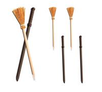 Thapncow Baguettes et crayons en bois pour fêtes, cadeaux et décoration d'Halloween, récompenses scolaires (6 crayons)