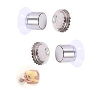 Thapncow Lot de 2 Porte-Savons Magnétiques à Ventouse, Porte Savon Magnetique Acier Inoxydable, en Acier Inoxydable Mural, Porte Savon Aimanté sans Perçage, Convient pour La Cuisine et La