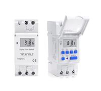 THC15A THC30A Relais ¨¦lectronique num¨¦rique LCD Minuterie Rail DIN 2 fils Hebdomadaire 7 jours Programmable Minuterie Num¨¦rique Commutateur Relais Minuterie Contr?le 230VAC (THC15A)