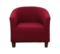 Thdsubb Housse De Fauteuil Crapaud Extensible Housse De Fauteuil Cabriolet Housse Fauteuil Club Housse De Canapé Tub Chair (Rouge vin)