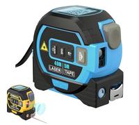 The Almighty Tape Measure Ruler, 2026 New 3 In 1 Rangefinder With Voice, Digital Measuring Tape With Led Display, ±2mm High Accuracy, 40/60/80/100m Measure, Effortless Operation (Blue,40m)