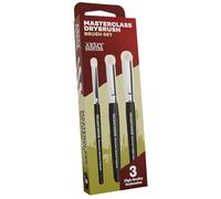 The Army Painter, Masterclass Drybrush Set, 3 Tailles, Poil de chèvre | Brosses en poil de chèvre pour drybrush hobby, dont une brosse puissante de 15 mm
