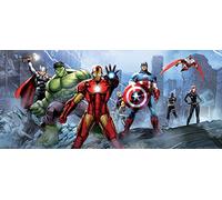 The Avengers Marvel Panorama Papier Peint dècoration pour la Chambre d'enfants 202x90cm