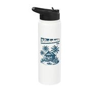 The Beachhouse Villa bleu Stainless Steel Insulated Water Bottle