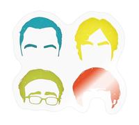 The Big Bang Theory Pop Art Têtes Geek Physiciens Autocollant Sticker