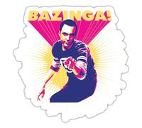 The Big Bang Theory Sheldon Bazinga Sciences Autocollant Sticker