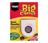 The Big Cheese Appareil répulsif Sonic contre les souris et les rats (avec prise, système sans cruauté à ultrasons pour éloigner les rongeurs des maisons, utilisation en toute sécurité dans les environnements fréquentés par les chats et chiens), STV717