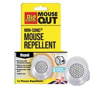 The Big Cheese Petit appareil répulsif à ultrasons anti-souris et rongeurs avec prise, blanc