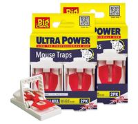 The Big Cheese Ultra Power Traps Lot de 4 pièges à Souris en Plastique Multicolore