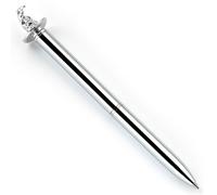 THE CARAT SHOP Stylo à bille métallique Harry Potter Baguette Sélecteur avec finition argentée et embout en acier inoxidable